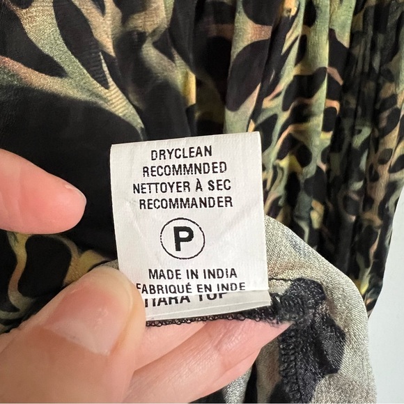 Anthropologie Blank London Miranda Peasant Blouse Size XS Balloon Sleeves - Picture 10 of 10